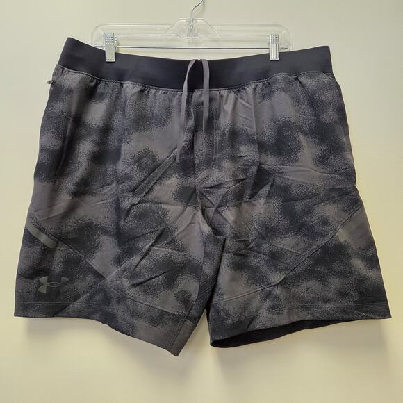 Under Armour UA Unstoppable Shorts Black Gray Mens 2XL 4-Way Stretch 1370378-010 - Picture 1 of 10